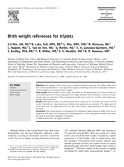 BirthweightreferencesfortripletsS-JMin,AM,MS,B.Luke,ScD,MPH,RD,L.Min,M