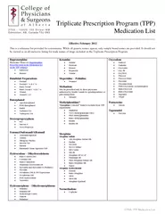PP Medication List
