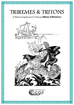 2 	\nA Marine Supplement for Revised Mazes & Minotaur