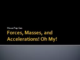 Forces, Masses, and Accelerations! Oh My!