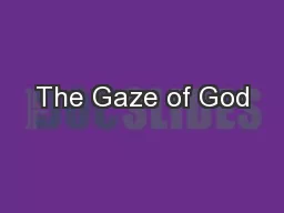 The Gaze of God