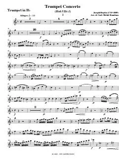 Trumpet ConcertoJoseph Haydn (1735-1809)Arr. & Cad. Michel Rondeau