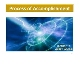 Process of Accomplishment