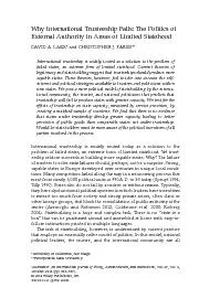 PDF-WhyInternationalTrusteeshipFails:ThePoliticsofExternalAuthorityinAreas thumbnail
