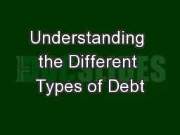 Understanding the Different Types of Debt