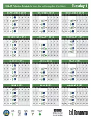 2014–15 Collection Schedule for Green,