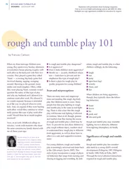 ROUGH AND TUMBLE PLAYEXCHANGE     JULY/AUGUST 2009