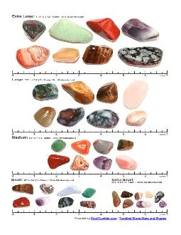 Tumbled Stone Sizes and ShapesFive Different SizesRockTumbler.com
...