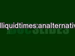 PDF-Distributedexecutioninilliquidtimes:analternativeexplanationoftradingi thumbnail