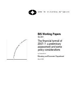 BIS Working Papers are written by members of the Monetary and Economic