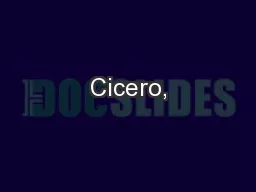 Cicero,
