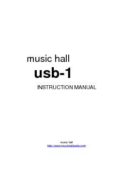 music hall    usb-1INSTRUCTION MANUAL music hall http://www.musichalla