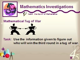 Mathematics Investigations