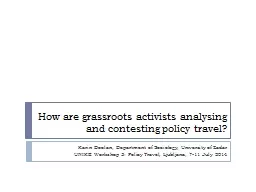 How are grassroots activists analysing and contesting polic