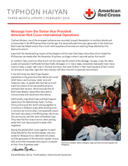 Message from the Senior Vice PresidentAmerican Red Cross International