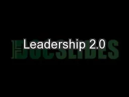 Leadership 2.0