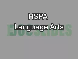 HSPA Language Arts