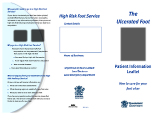 What is a High Risk Foot Service?A High Risk Foot Service looks after