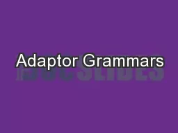 Adaptor Grammars