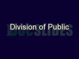 Division of Public