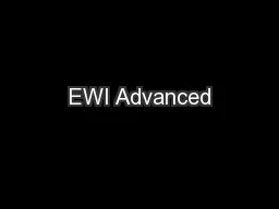 EWI Advanced