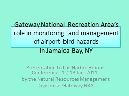 Gateway National Recreation Area’s role in monitoring and