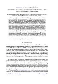 ,Vol.79,No.3(May,2011),651–692UNWILLINGORUNABLETOCHEAT?EVIDENCEFR