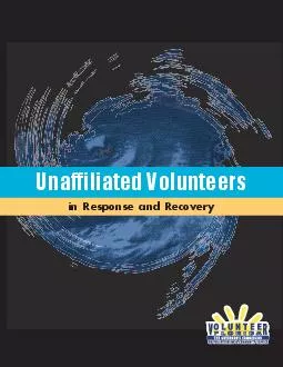 UNAFFILIATED VOLUNTEERS IN RESPONSE AND RECOVERY