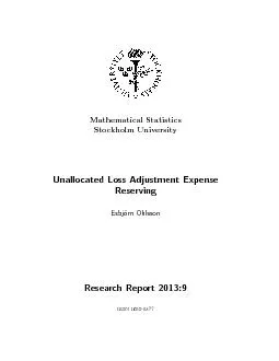 MathematicalStatisticsStockholmUniversityResearchReport2013:9,http://w