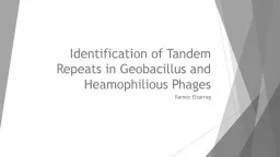 Identification of Tandem Repeats in