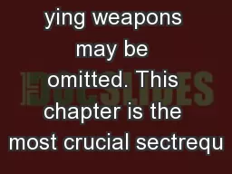 ying weapons may be omitted. This chapter is the most crucial sectrequ