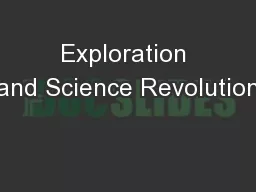 Exploration and Science Revolution