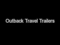 Outback Travel Trailers