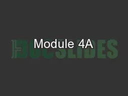 Module 4A