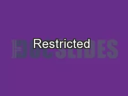 Restricted 