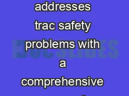 The Nations Top Strategies to Stop Impaired Driving Introduction NHTSA addresses trac safety problems with a comprehensive range of approaches including a focus on education and advising families on