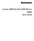 Lenovo USB Ultra Slim DVD Burner DB User Guide  Contents Statement