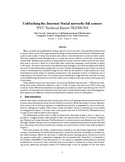 UnblockingtheInternet:SocialnetworksfoilcensorsNYUTechnicalReportTR200