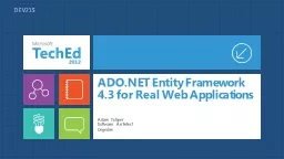 ADO.NET Entity Framework 4.3 for Real Web Applications