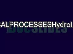 HYDROLOGICALPROCESSESHydrol.Process.,2893