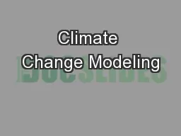 Climate Change Modeling