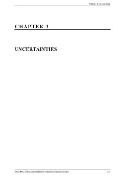 Chapter 3: Uncertainties2006 IPCC Guidelines for National Greenhouse G