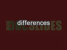 differences