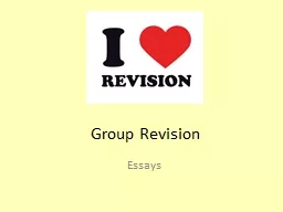 Group Revision
