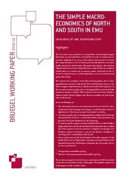 THE SIMPLE MACRO-ECONOMICS OF NORTHAND SOUTH IN EMUSILVIA MERLER* AND