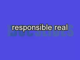 responsible real
