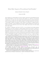 PolicyBrief:ImpactsofUnconditionalCashTransfersJohannesHaushofery,Jer