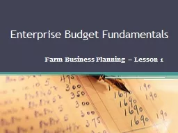 Enterprise Budget Fundamentals