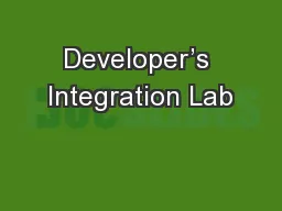 Developer’s Integration Lab