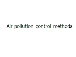 Air pollution control methods
